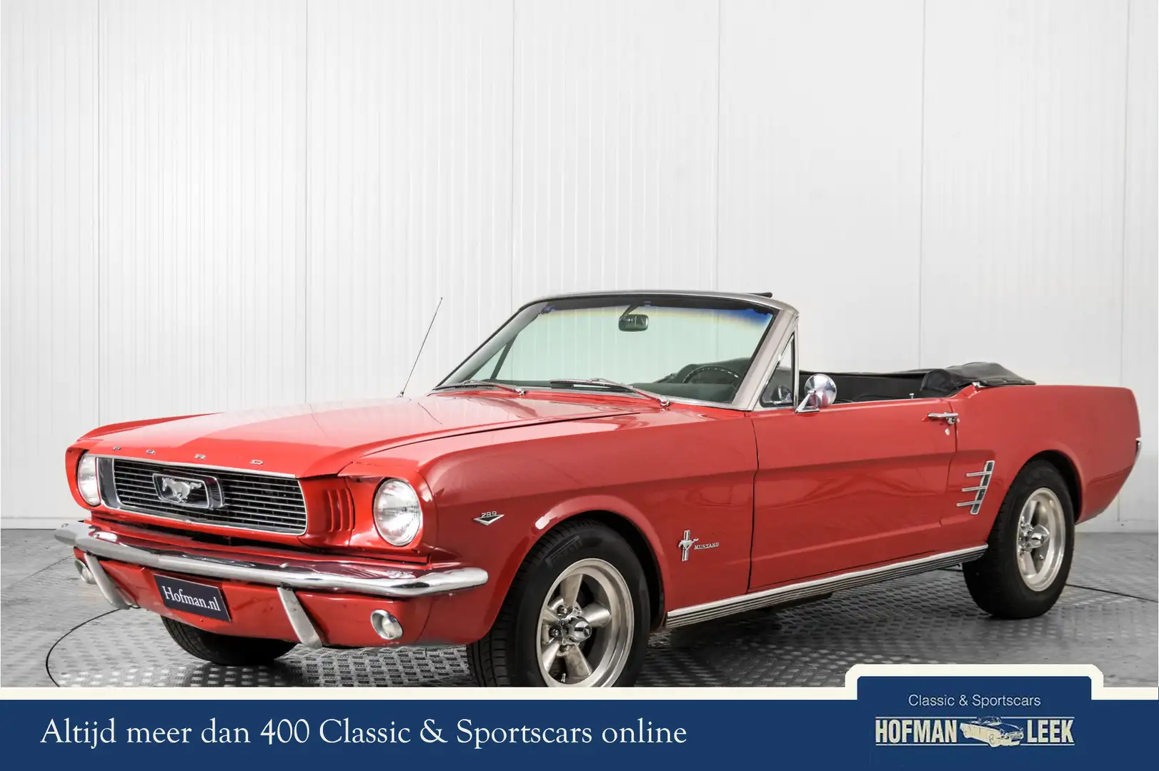 Ford Mustang V8 289 automaat cabriolet Rouge - 1