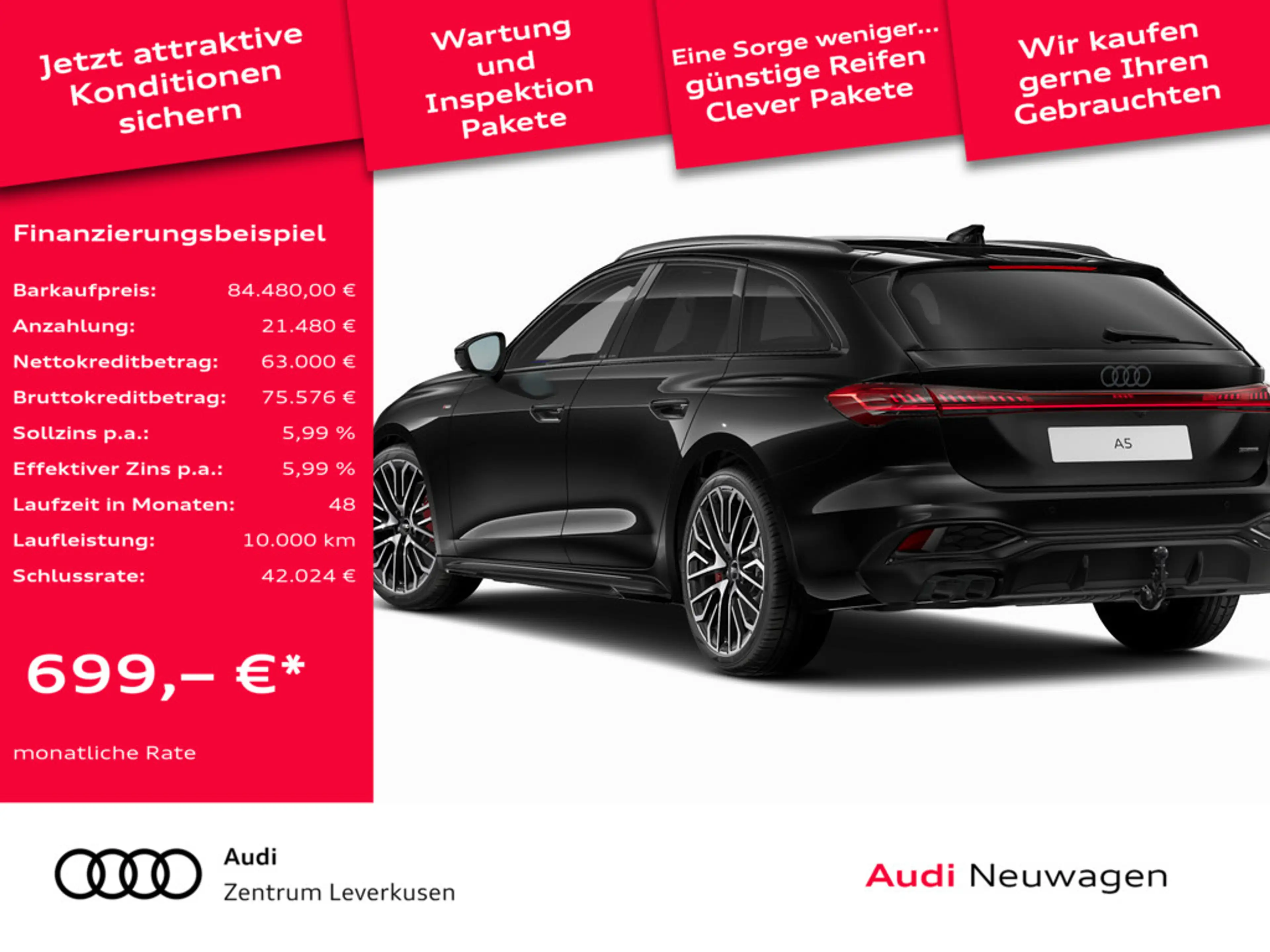 Audi A5 Avant quattro S line MATRIX LEDER STANDHZ — photo 2