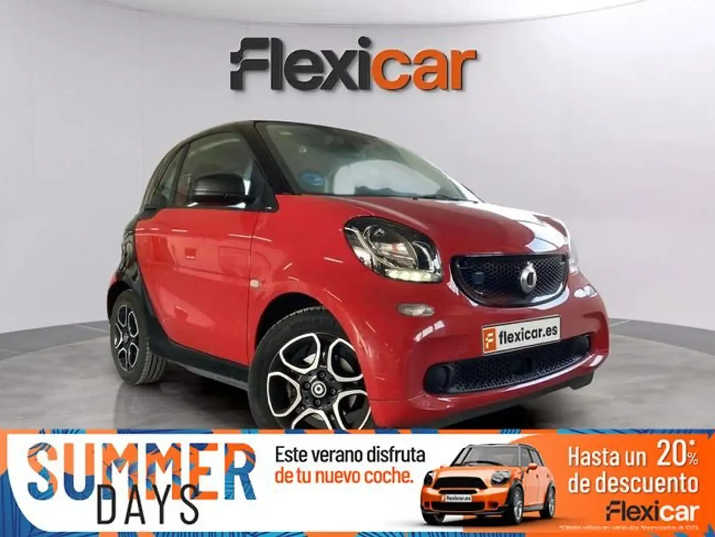 smart forTwo 60kW(81CV) EQ cabrio Rojo - 1