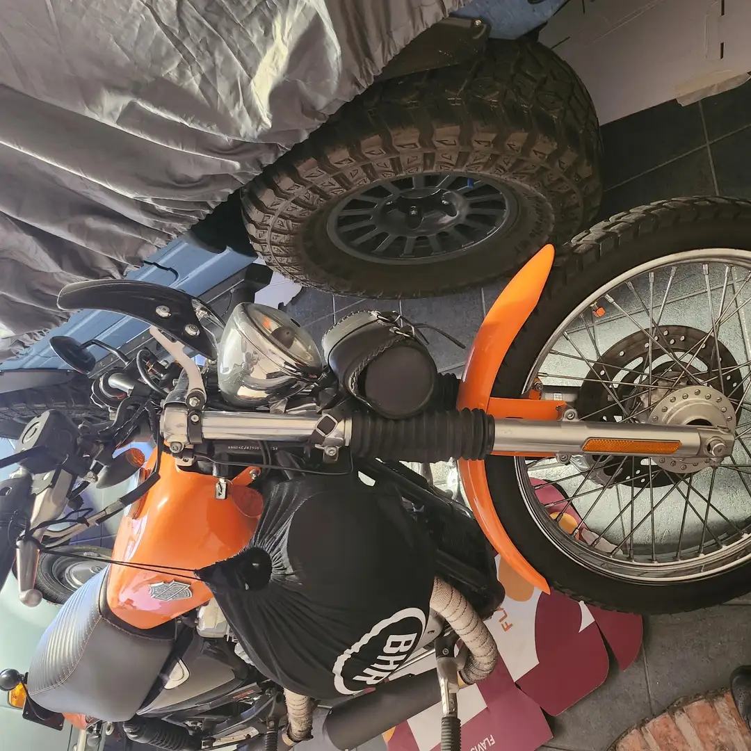 Harley-Davidson Sportster 883 scrambler Oranje - 2