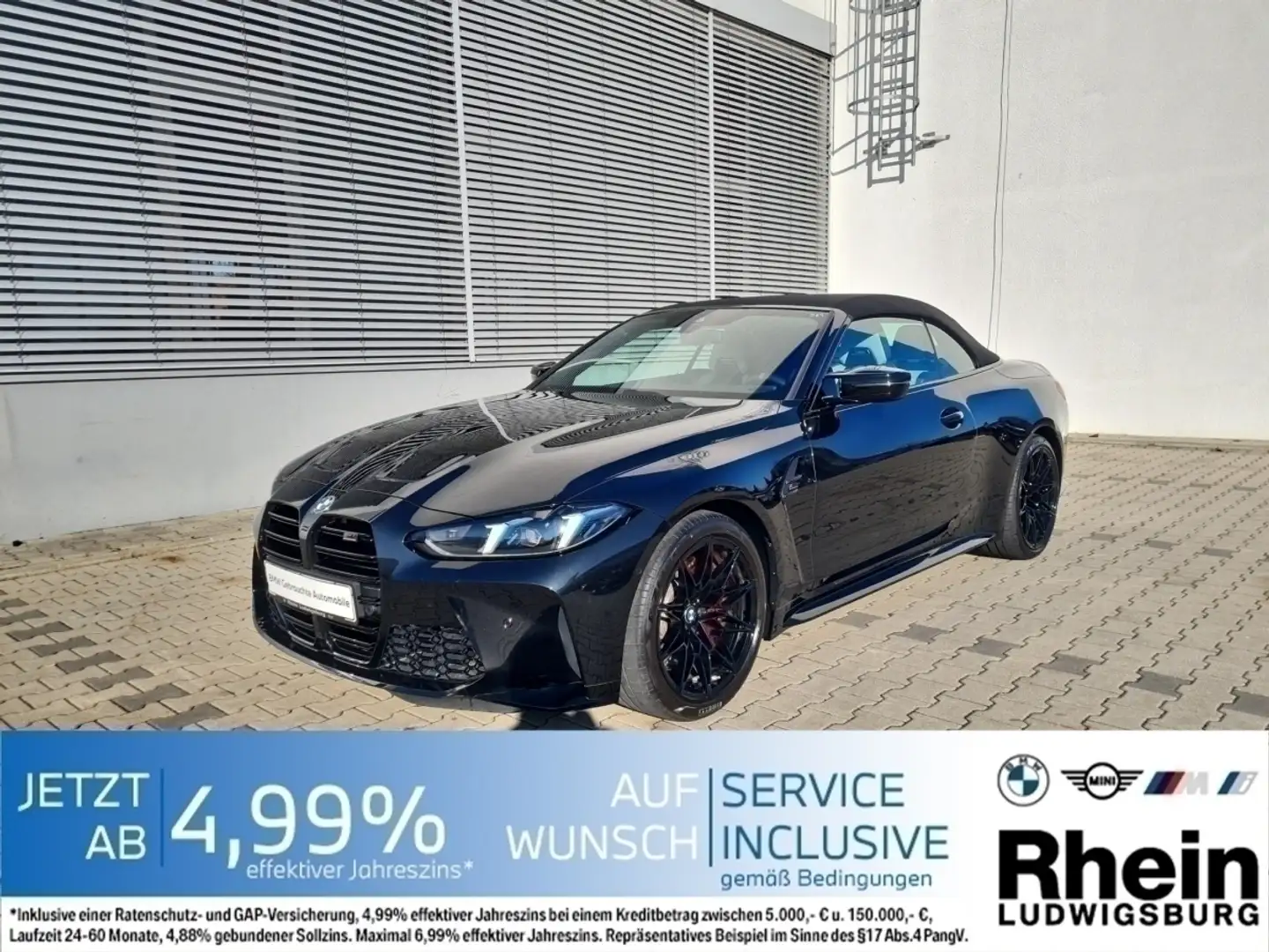 BMW M4 Competition Cabrio M xDriveA Navi.LED.Rükam Schwarz - 1
