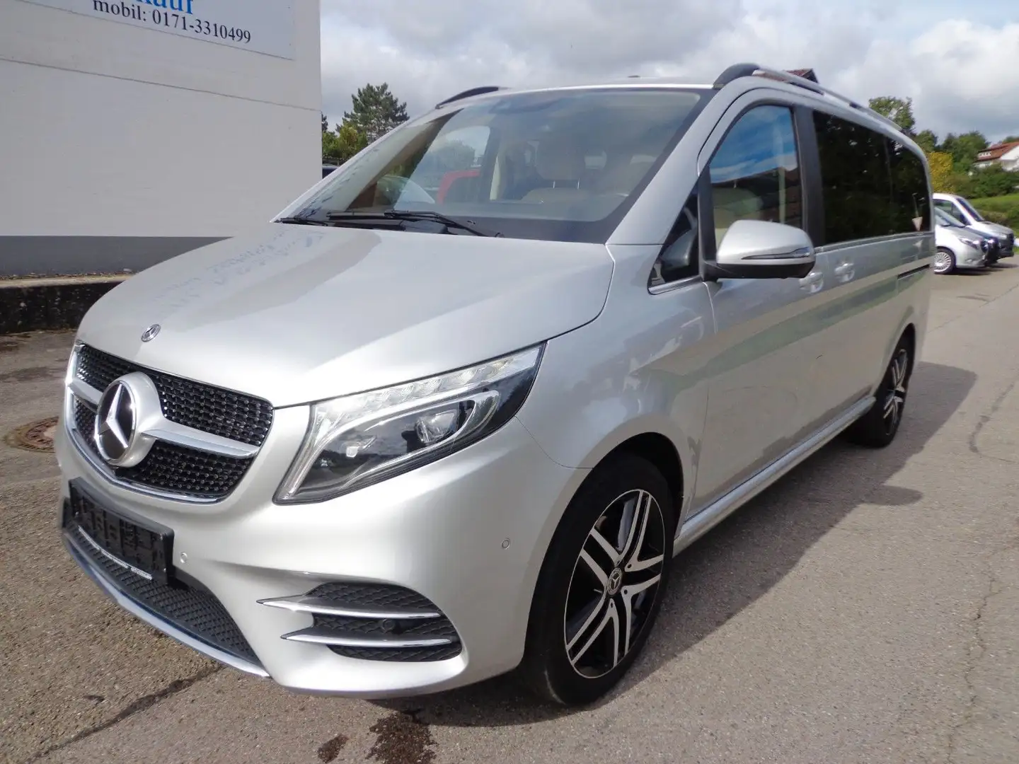 Mercedes-Benz V 300 4M lang Avantgarde Edition AMG Dis MBUX 360° 7S Argent - 2
