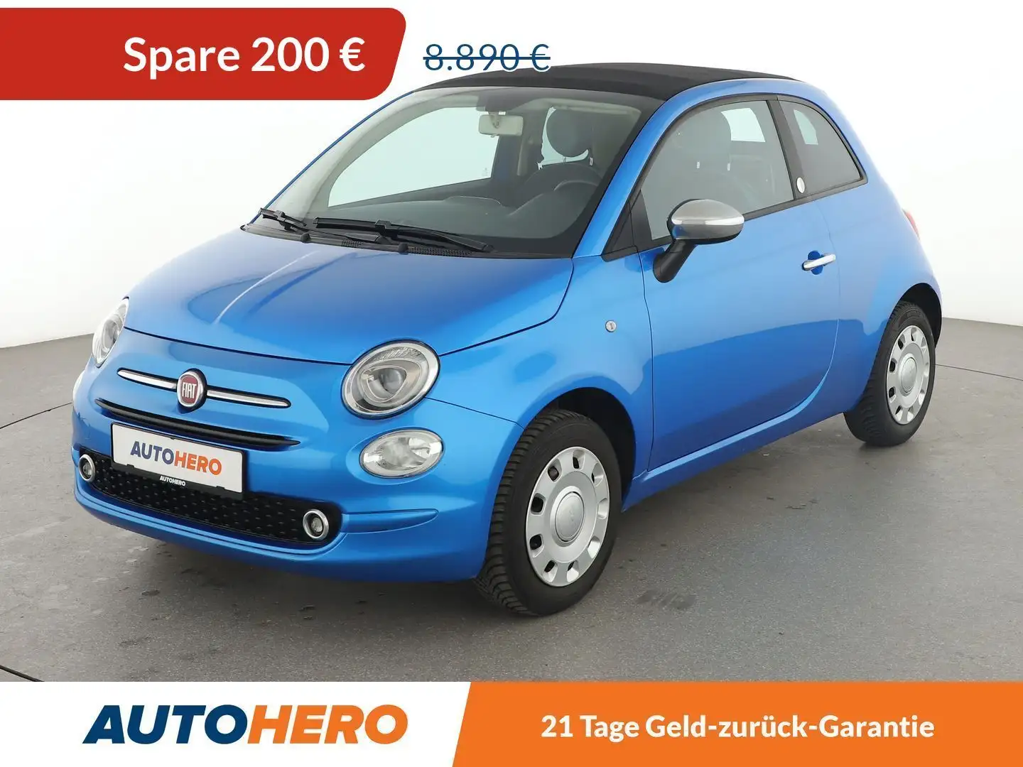 Fiat 500C 1.2 Mirror *TEMPO*LIMITER*PDC*KLIMA* Blau - 1