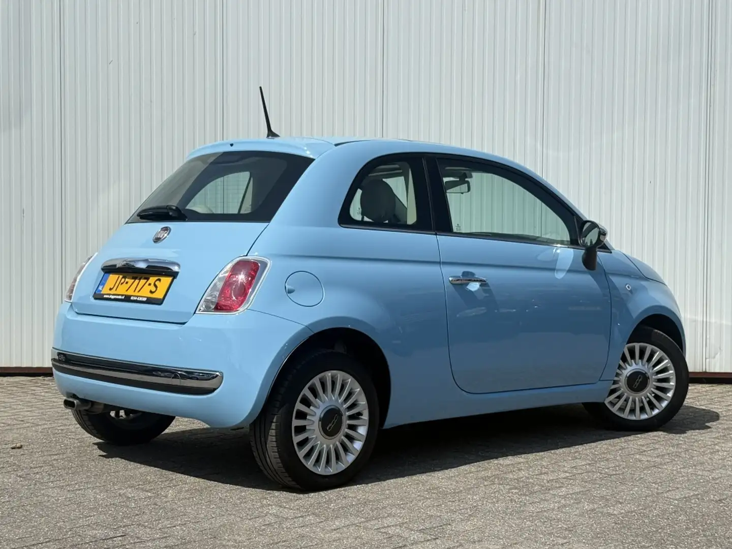 Fiat 500 1.2 Lounge Panorama dak Superstaat! Blauw - 2