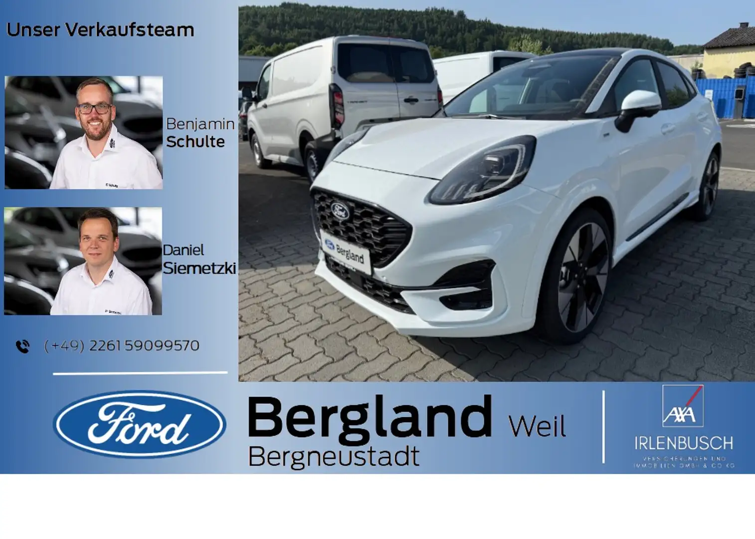 Ford Puma ST-LINE X 1.0T 155PS MHEV Automatik Bianco - 1