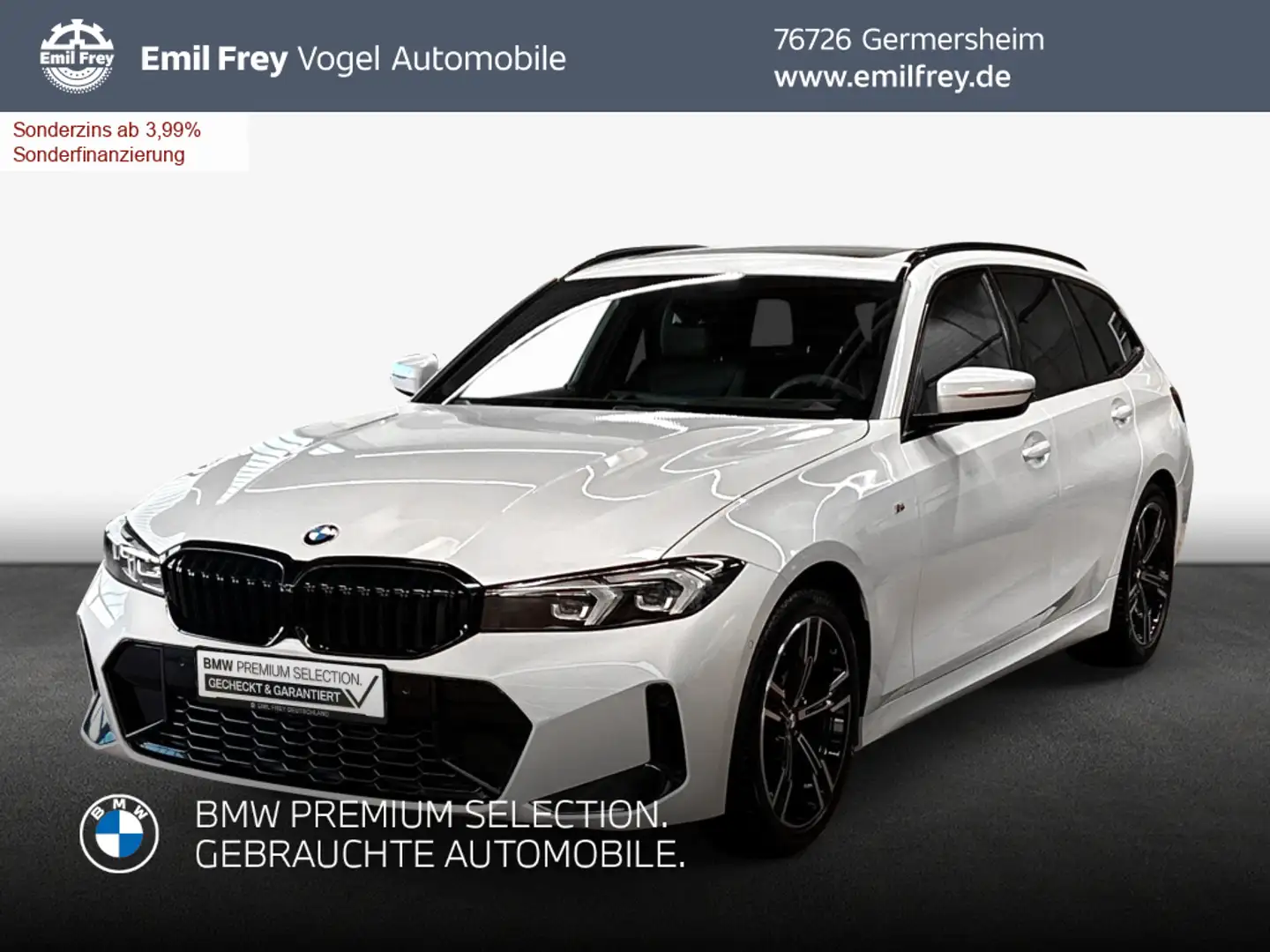 BMW 320 i Touring Aut.Pano* HiFi* Weiß - 1