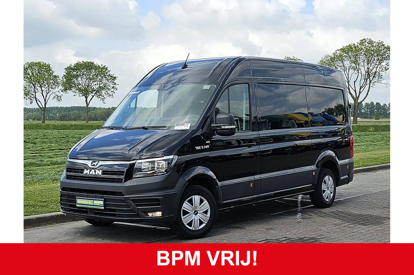 MAN TGE 3.140 Aut L3H3 Navi Trekhaak Camera Cruise Zwart - 1