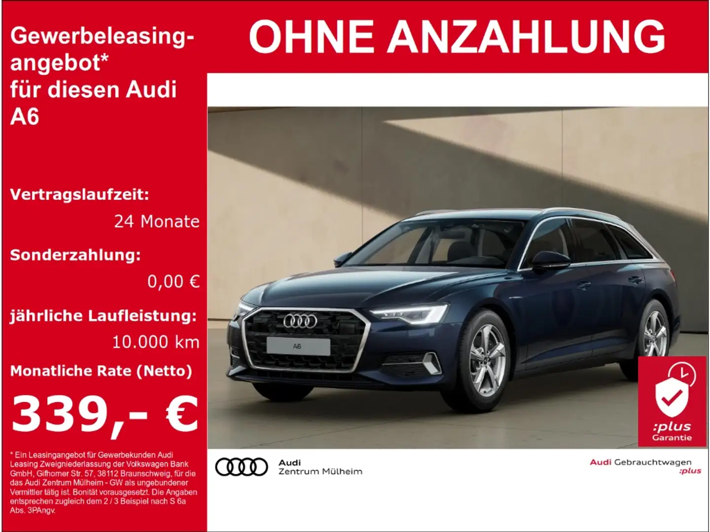 Audi A6 Avant 45 TFSI Navi Matrix LED Rückfahrkamera AHK A Blauw - 1