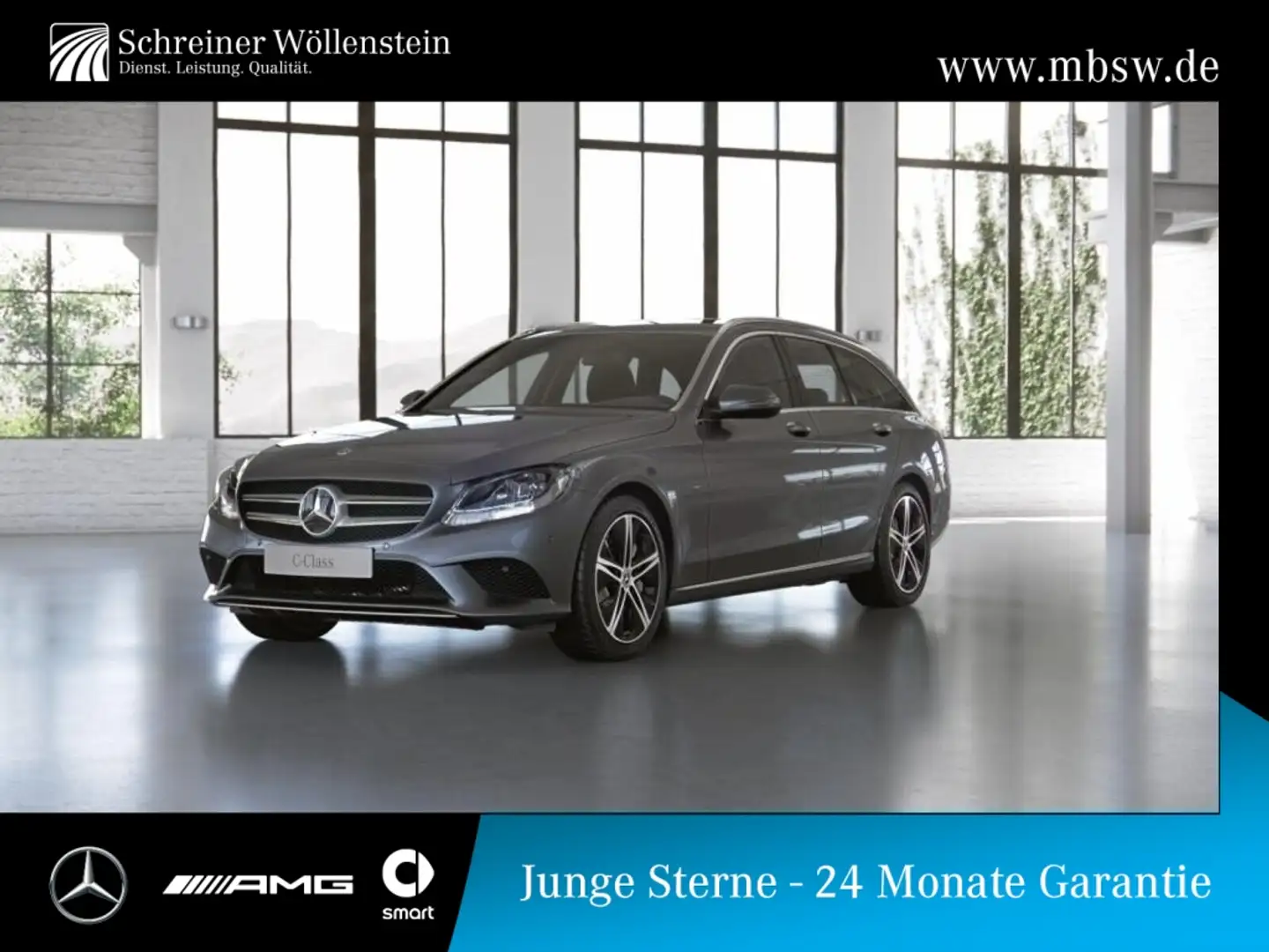 Mercedes-Benz C 300 de T *Avantgarde*Burm*MBUX*Navi*SHZ*PDC*9G Gris - 1