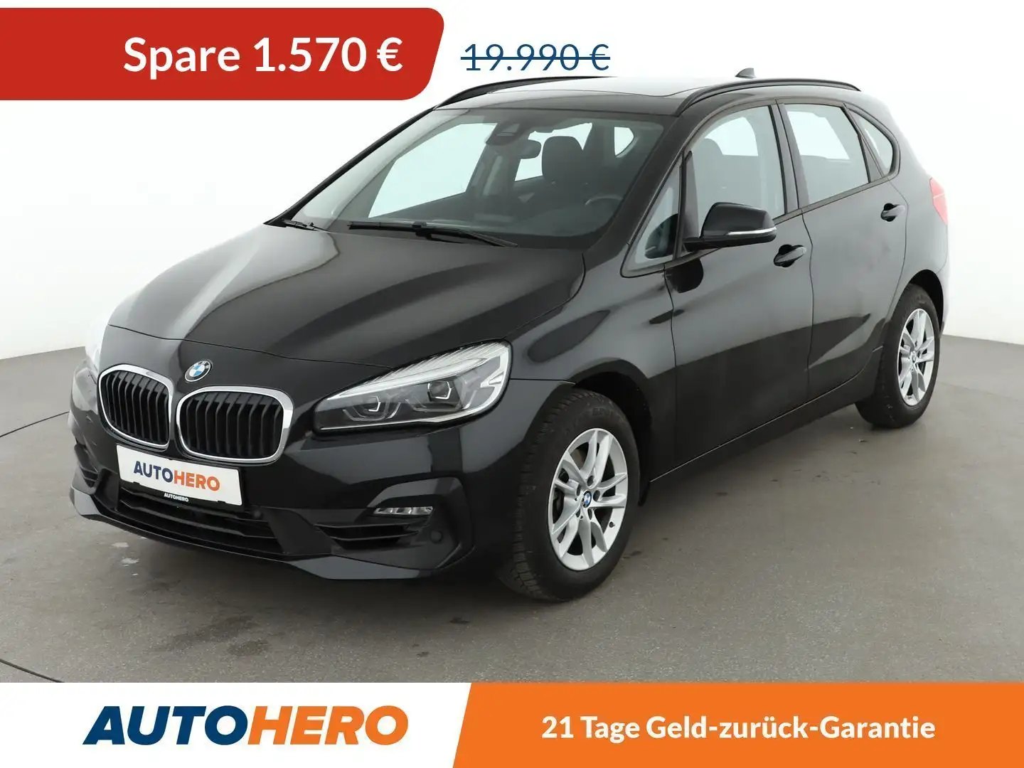 BMW 218 218i Active Tourer Advantage Aut.*NAVI*LED* Schwarz - 1