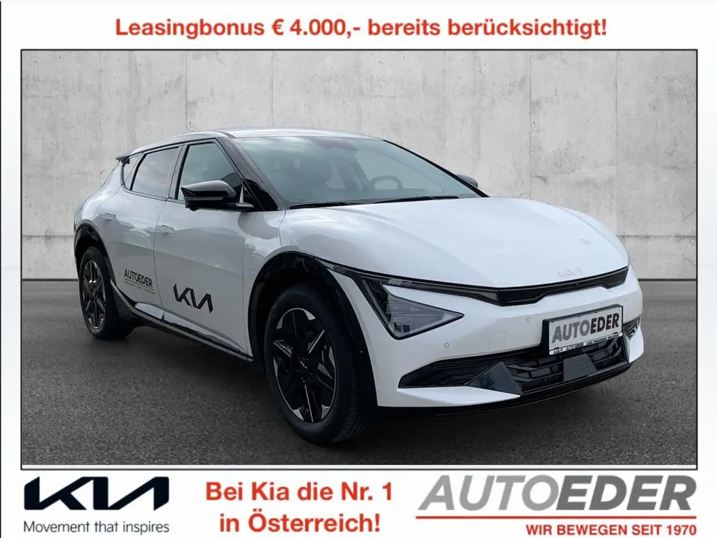 Kia EV6 AWD 84kWh Long Range Air Plus Aut. Weiß - 1