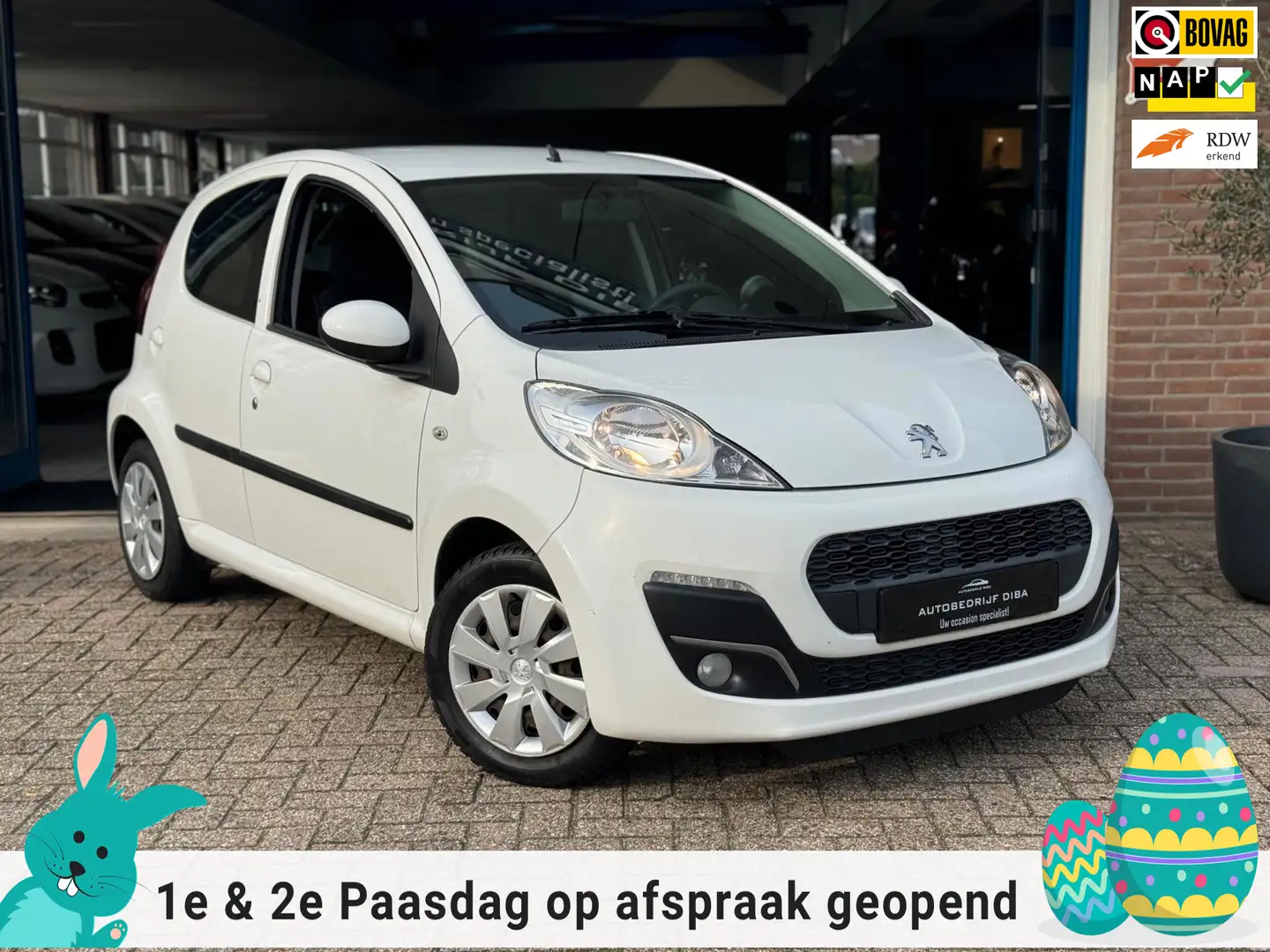Peugeot 107 1.0 Active 2013 WIT AIRCO 5drs Elektr APK NAP! Wit - 1
