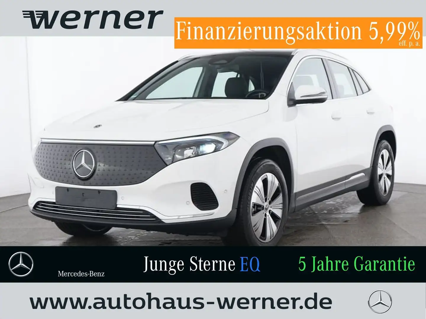 Mercedes-Benz EQA 300 4M PROG-ADVANCED PANO AHK WINTER LED VZA Weiß - 1