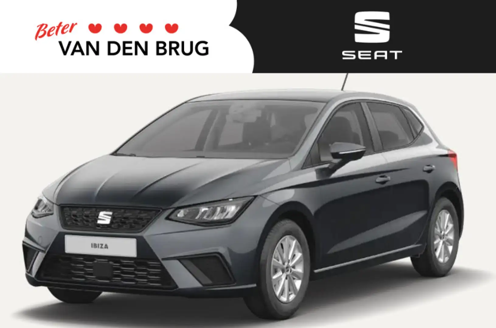 SEAT Ibiza Style Plus 1.0 70 kW / 95 pk EcoTSI Hatchback 5 de Grijs - 1