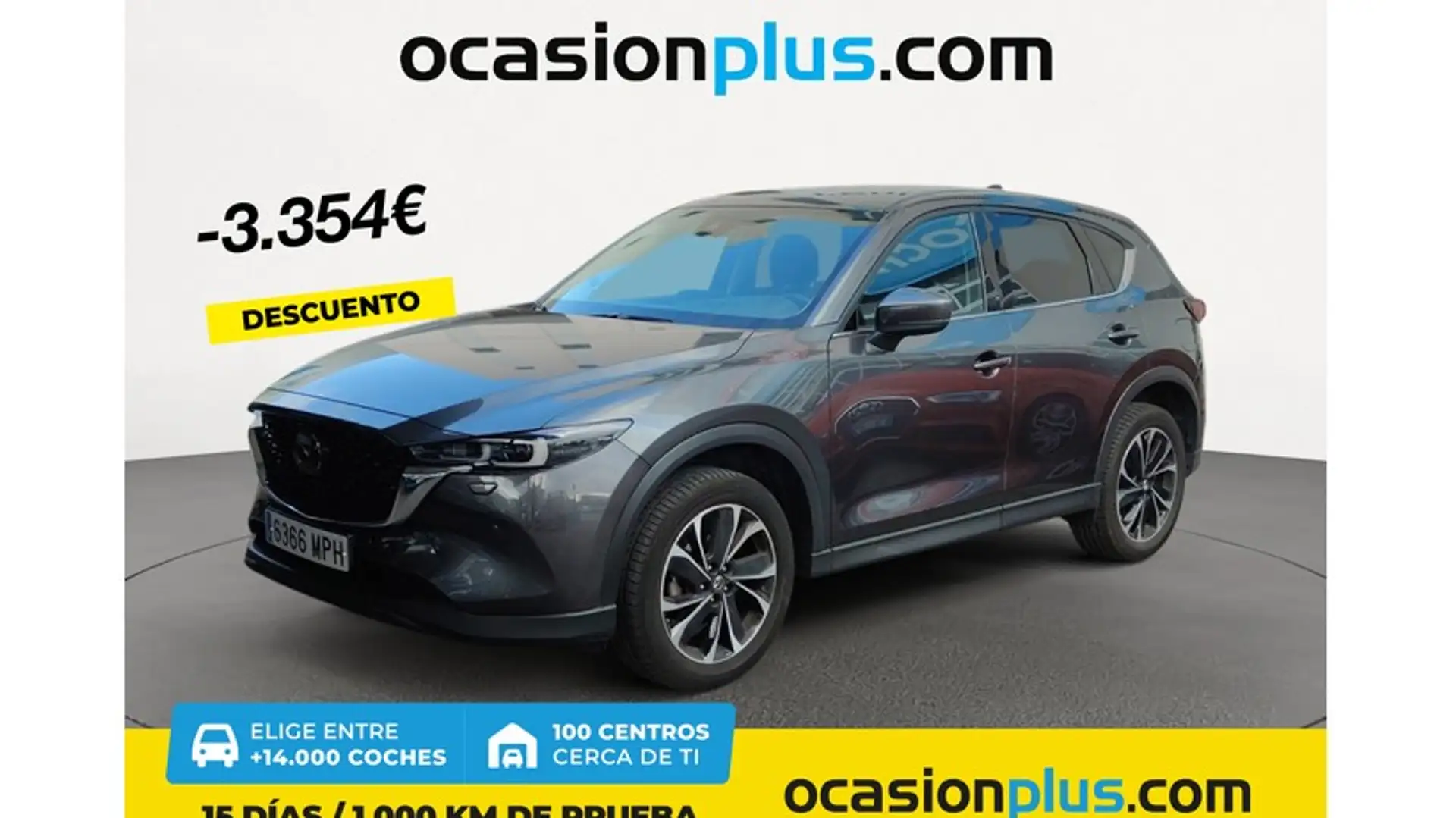 Mazda CX-5 2.0 e-Skyactiv-G MHEV Exclusive-Line 2WD Aut. 121k Gris - 1