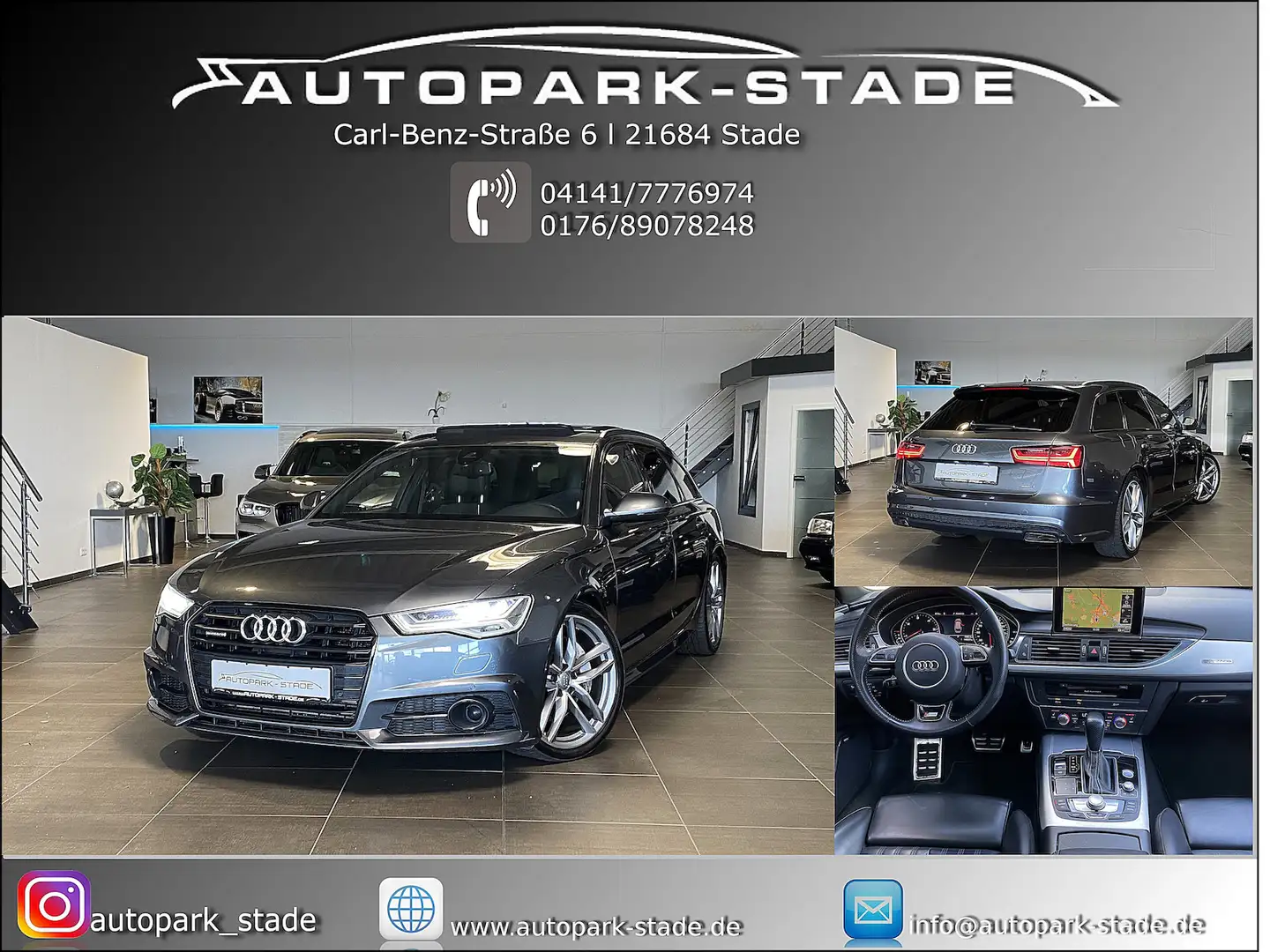 Audi A6 Av. 3.0 TDI qu TEXT BEACHTEN ACC Pano LED Grau - 1