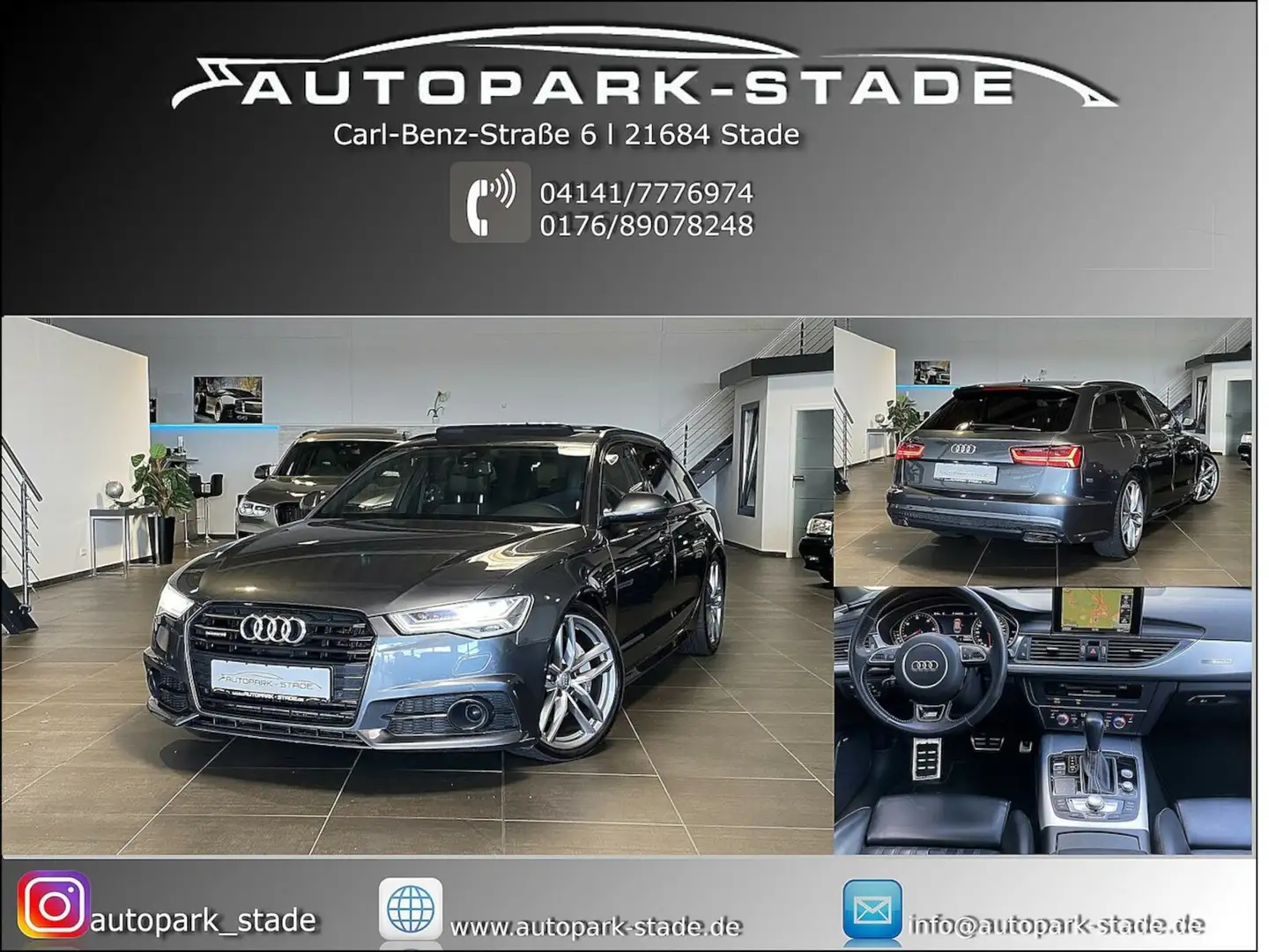 Audi A6 Av. 3.0 TDI qu TEXT BEACHTEN ACC Pano LED Grau - 1