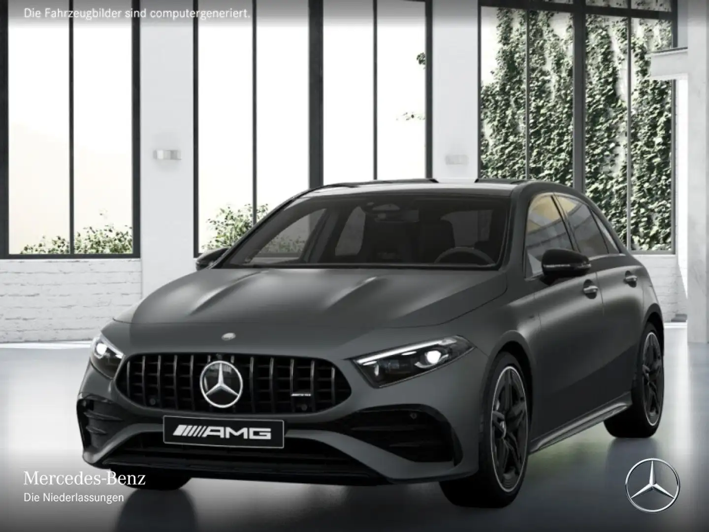 Mercedes-Benz A 35 AMG A 35 4M Kompakt AMG+PANO+MULTIBEAM+STHZG+BURMESTER Сірий - 2