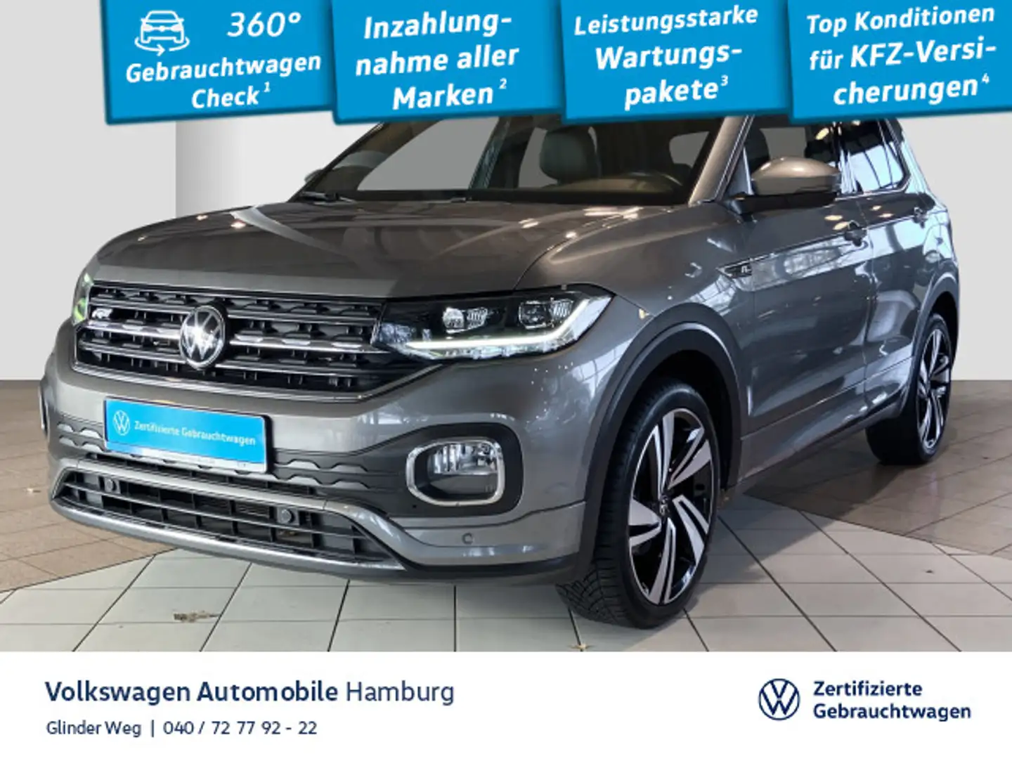 Volkswagen T-Cross 1.5 TSI Style DSG LED Navi Sitzhzg Gris - 1