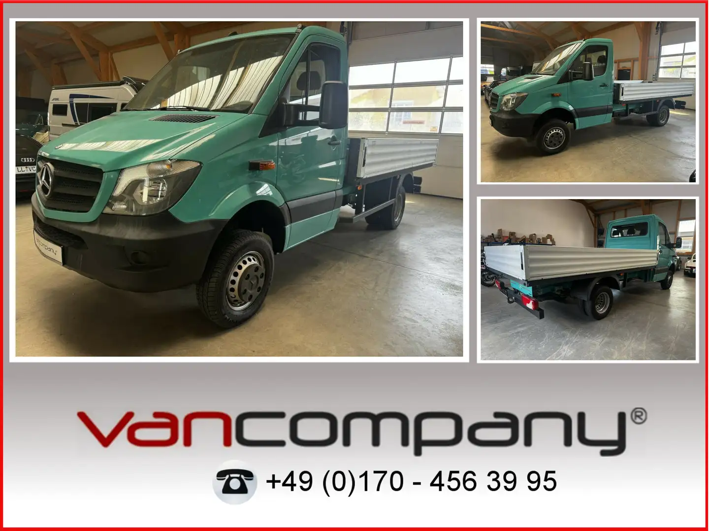Mercedes-Benz Sprinter 513 CDI 4x4 Allrad Pritsche Top! Vert - 1