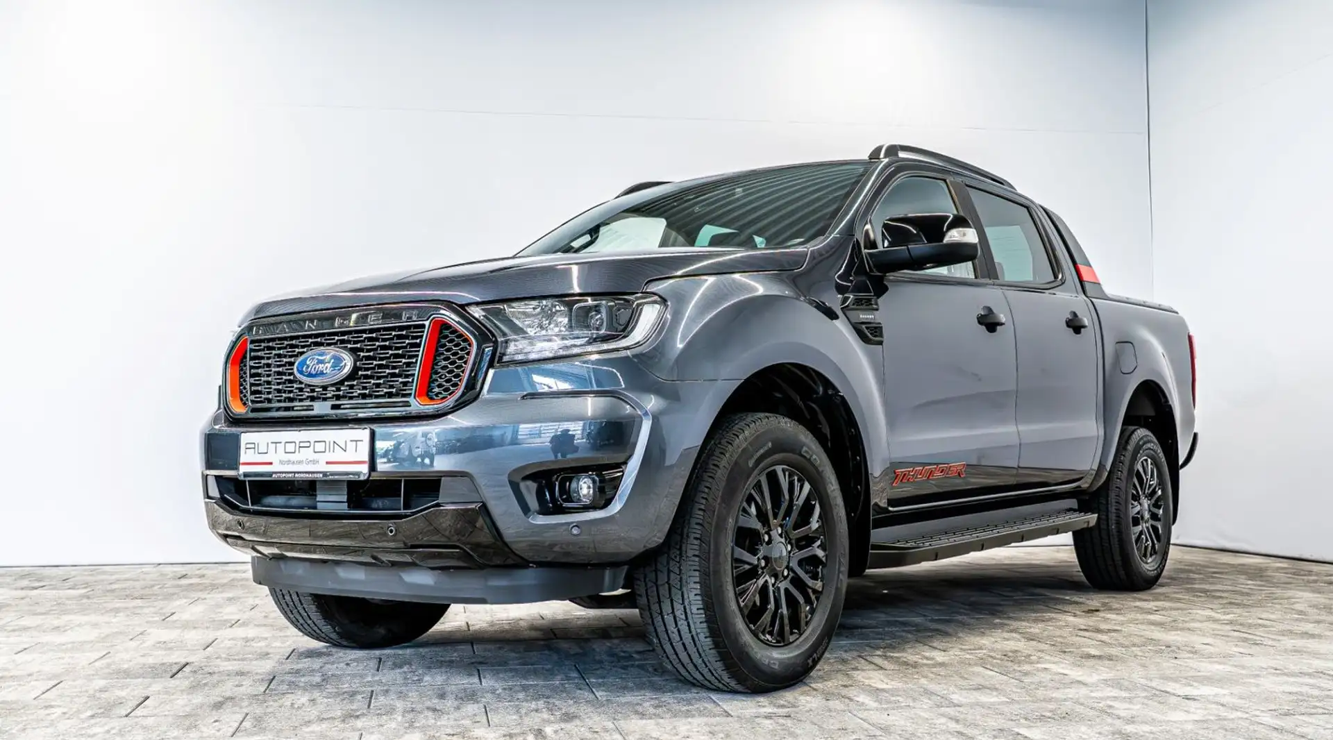 Ford Ranger Thunder 4x4 °Rollo°AHK°ACC°RFK°NAVI° Grau - 1