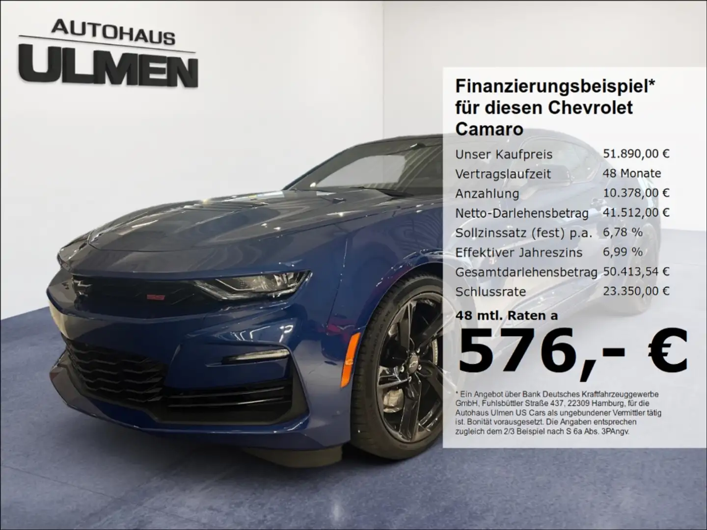 Chevrolet Camaro 6.2 V8 SS Klappenauspuff Bose HUD Bleu - 1