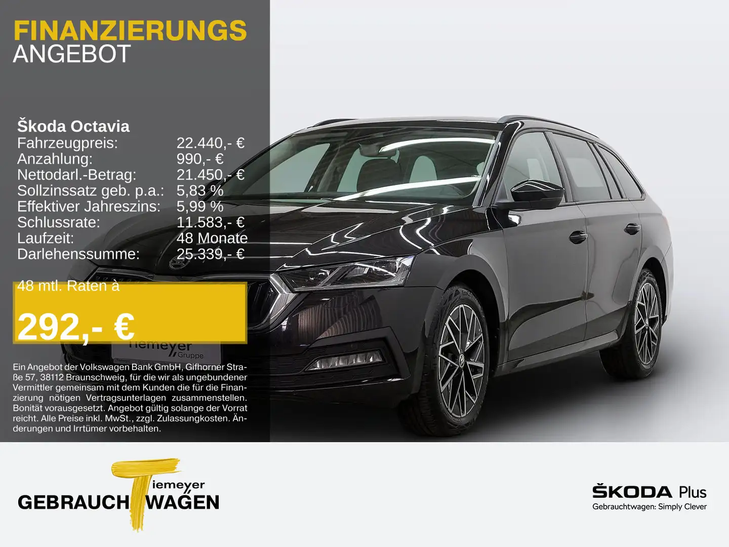 Skoda Octavia Combi 2.0 TDI DSG AMBITION NAVI LED VIRT Schwarz - 1