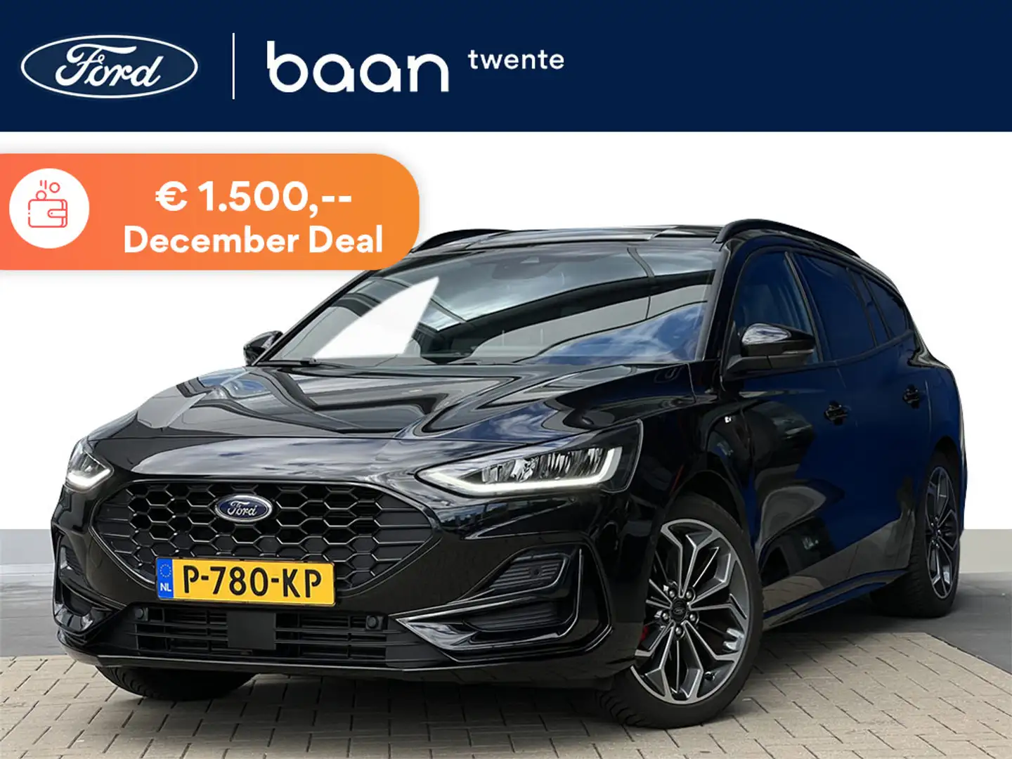 Ford Focus Wagon 1.0 EcoBoost Hybrid ST Line X | Camera | B&O Zwart - 1