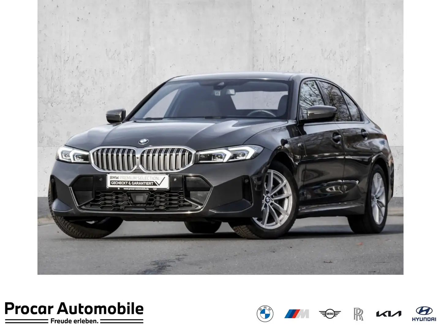 BMW 320 d xDrive ADAPT.LED+ACC+AHK+GLASDACH+DA+360° Grau - 1