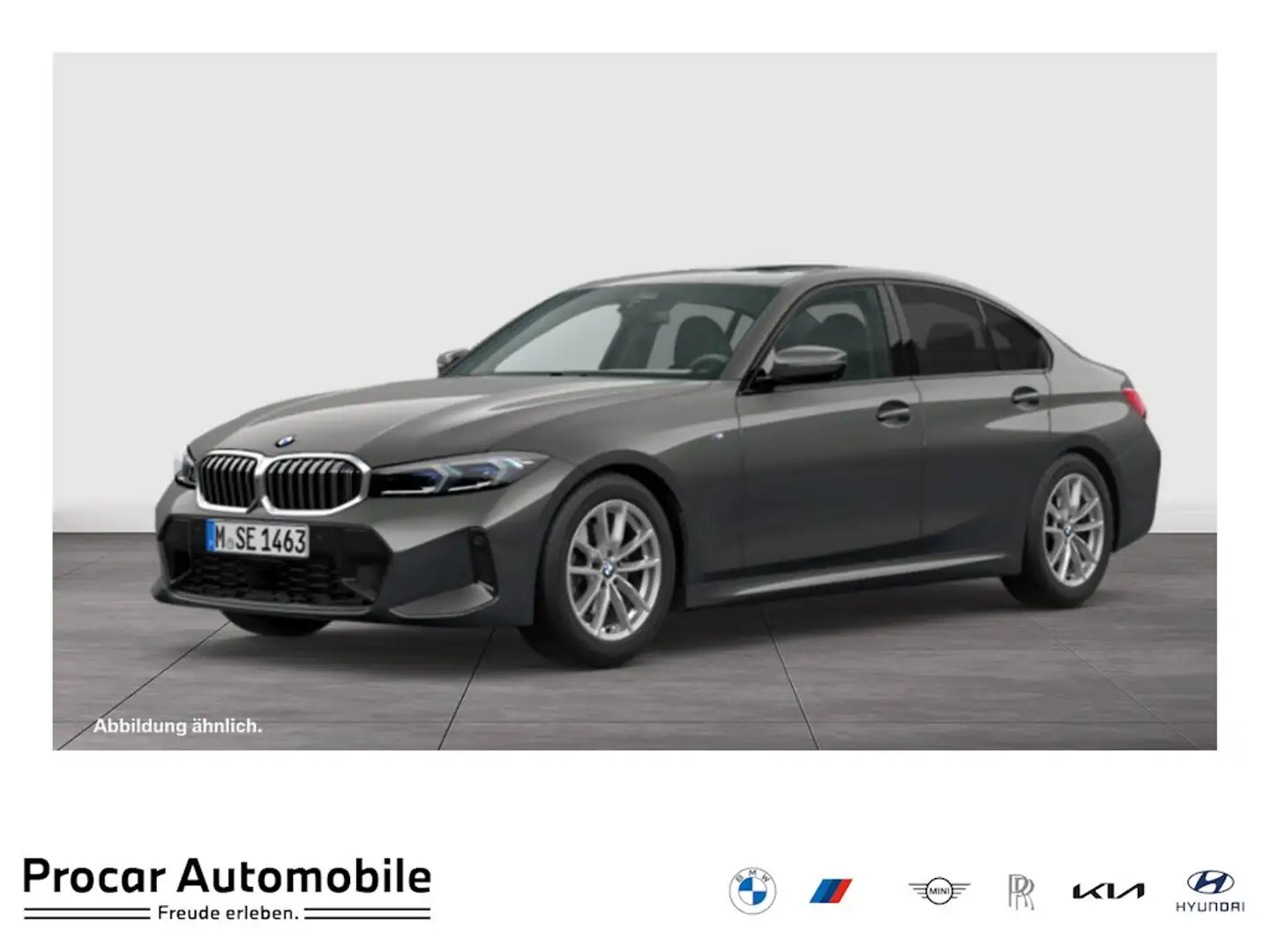 BMW 320 d xDrive ADAPT.LED+ACC+AHK+GLASDACH+DA+360° Grau - 1