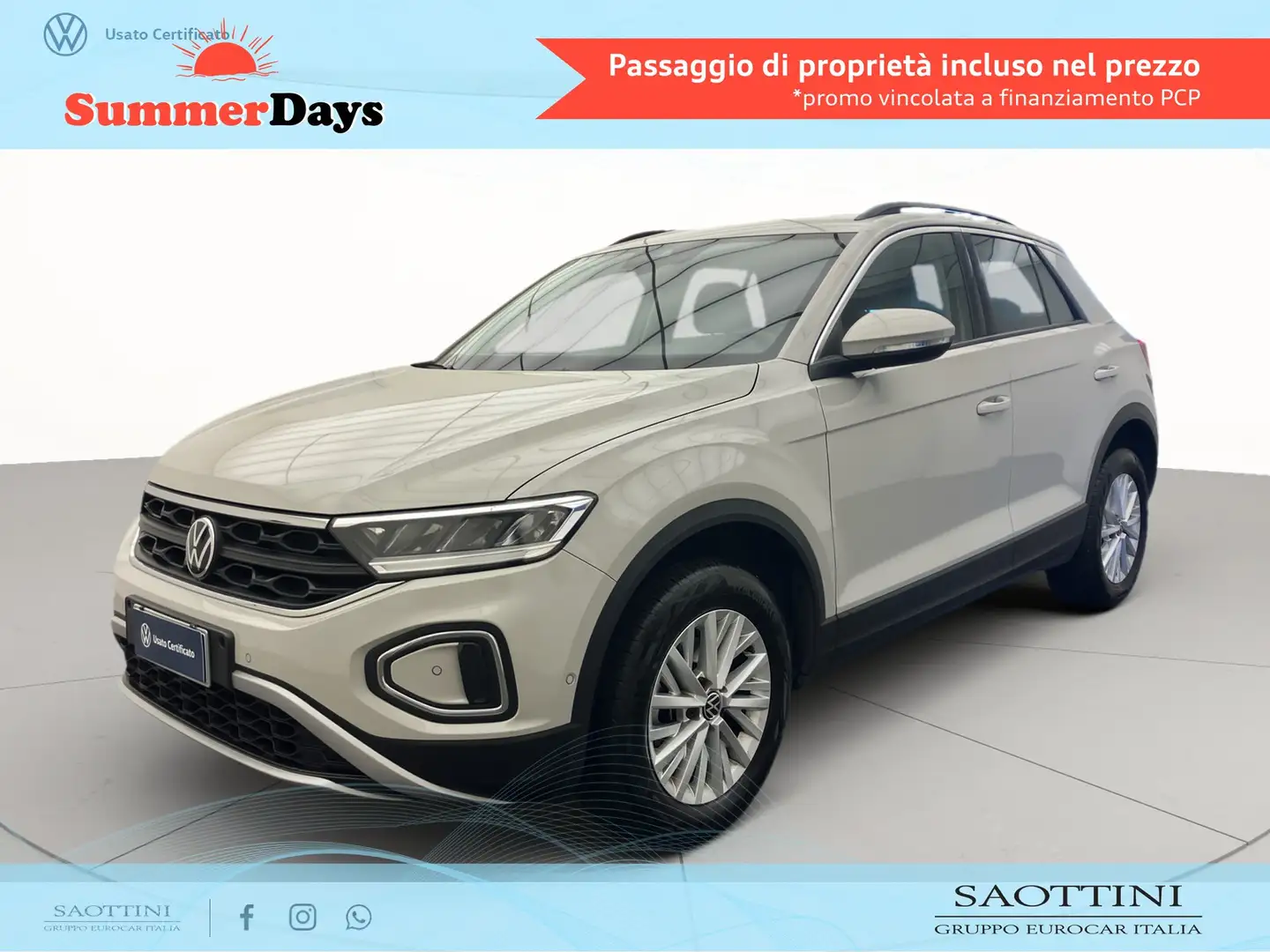 Volkswagen T-Roc 1.0 TSI Life 110 CV Grigio - 1