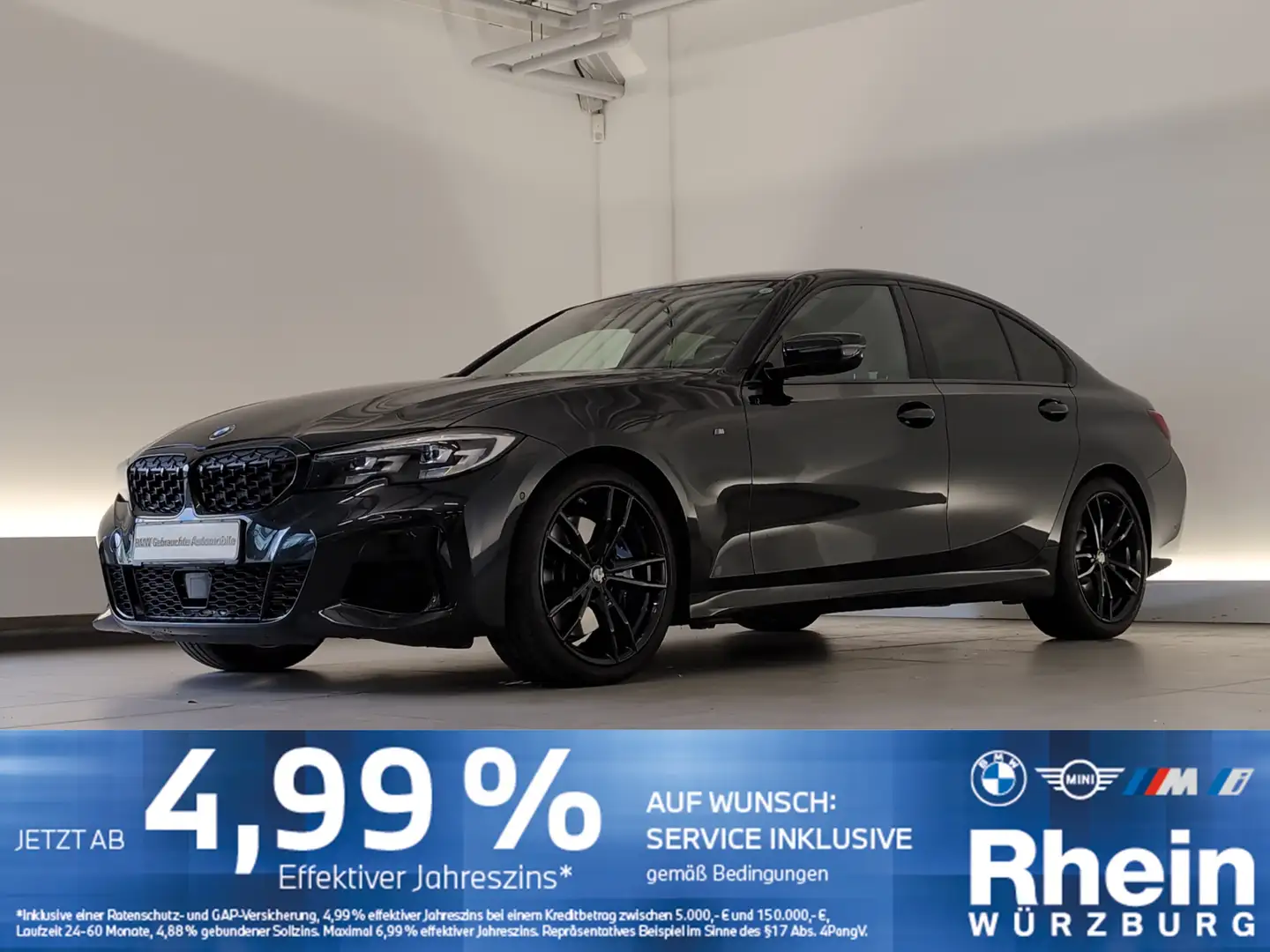 BMW 340 Mi xDrive Limousine HUD/DAB/SHZ HUD/DAB/SHZ Schwarz - 1