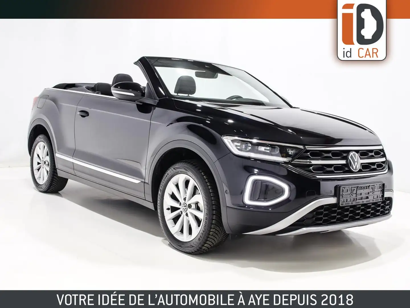 Volkswagen T-Roc CABRIOLET 1.0 TSI STYLE LED GPS ACC RADAR JA17 Zwart - 1
