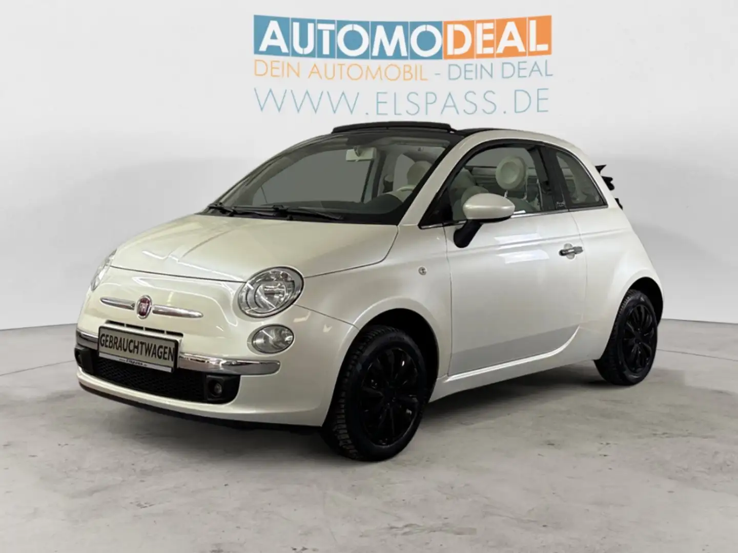 Fiat 500C Lounge PANODACH PDC ALU BLUETOOTH KLIMA MULTIFLENK Wit - 2