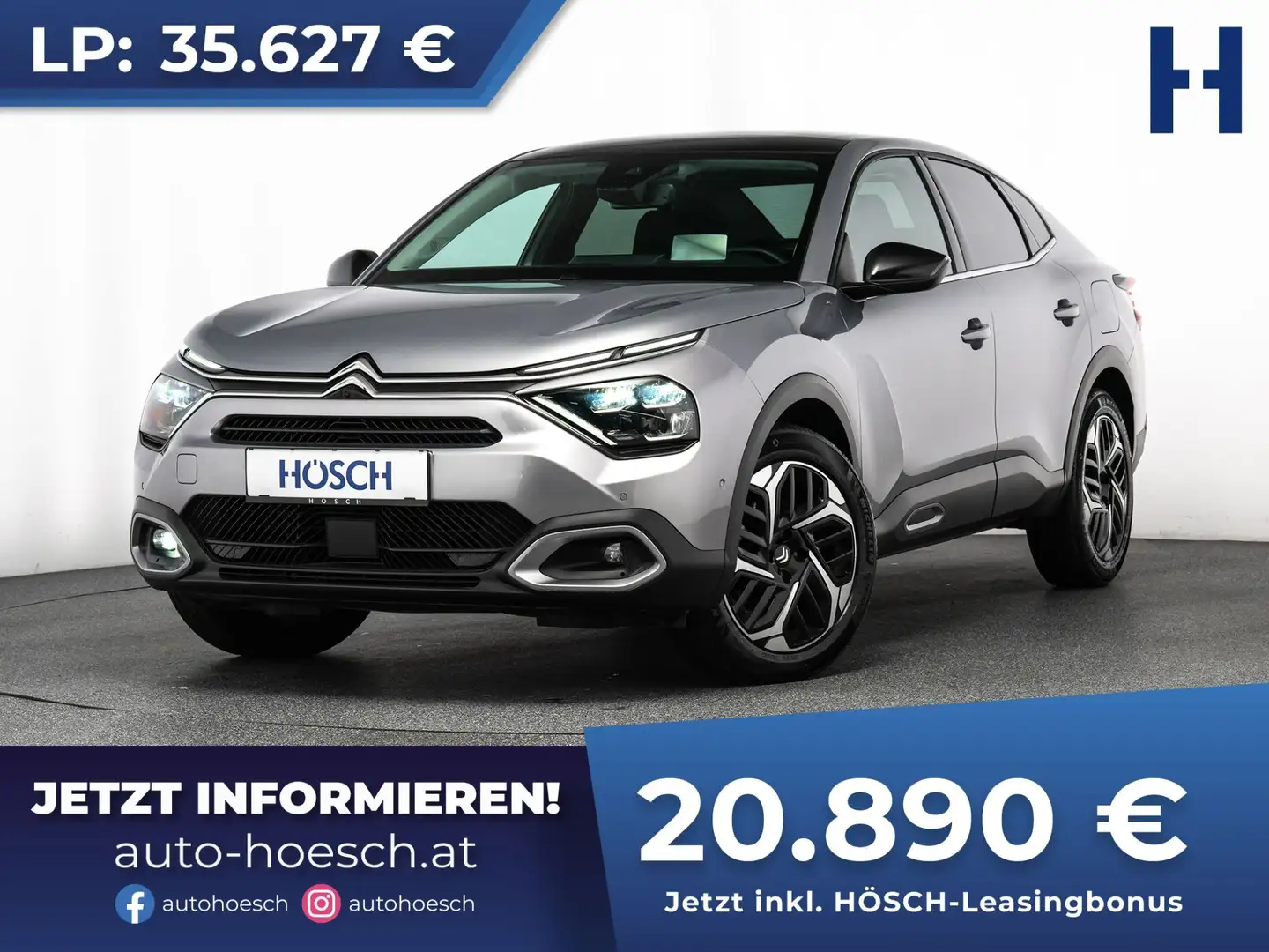 Citroen C4 X PureTech 130 Aut. MAX PANO HEAD-UP MEGADEAL Grau - 1