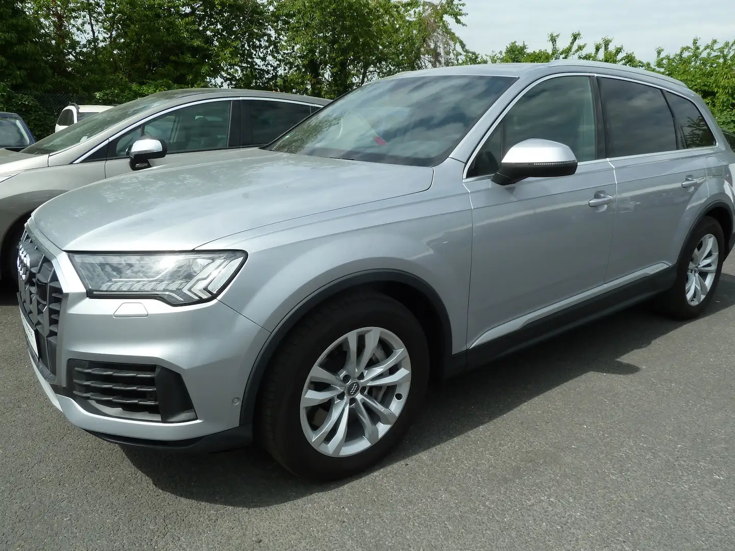 Audi Q7 55e TFSI Quattro Leder Matrix Panorama Air Argento - 1