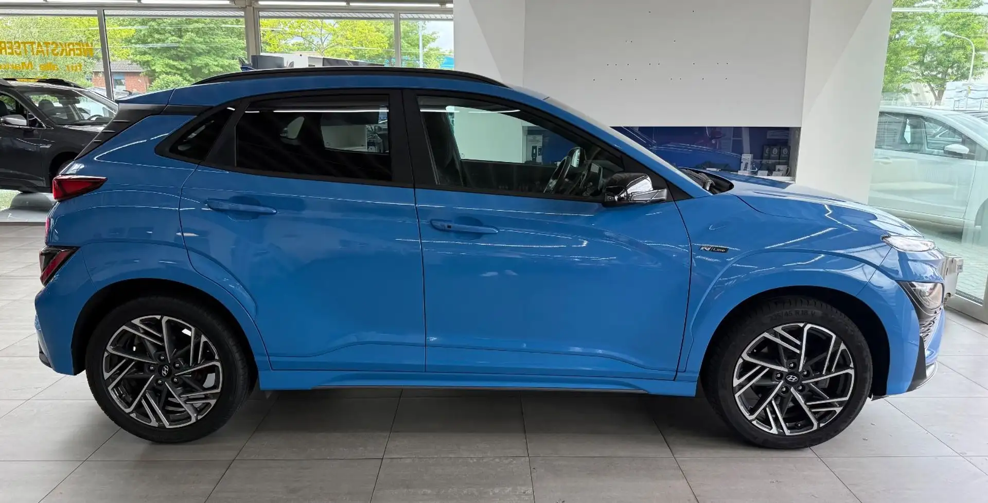 Hyundai KONA 1.6 CRDI*2 WD*N Line*NAV*APP-CON*LED*SHZ*HEAD-UP Blau - 2