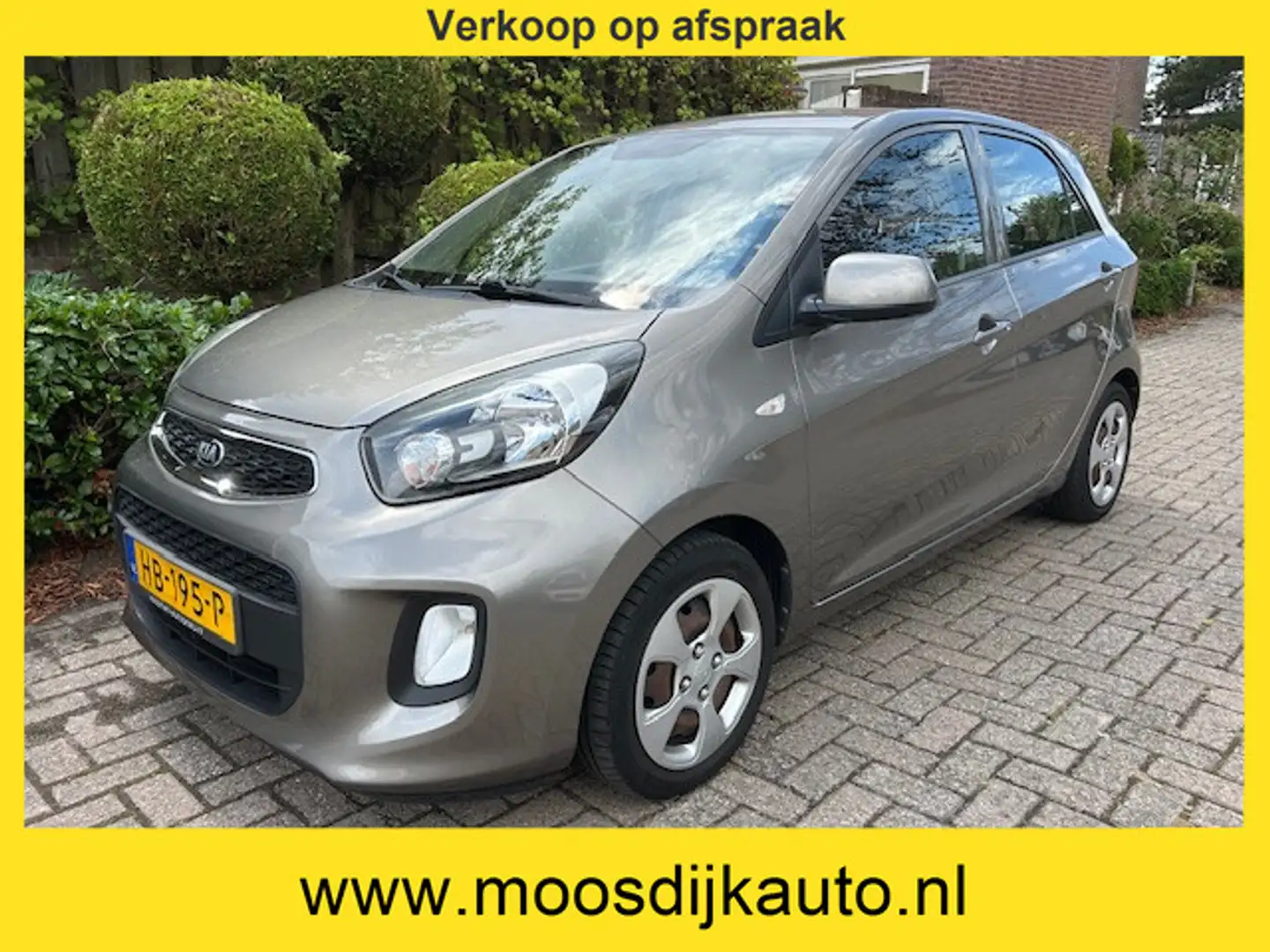 Kia Picanto 1.0 CVVT ComfortLine 1e eig/ Airco/ 5 Drs/ Orig NL Grijs - 1
