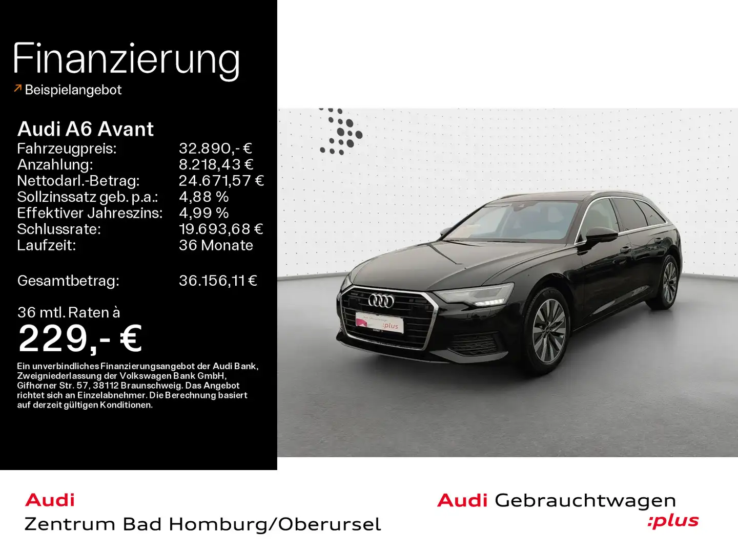 Audi A6 40 TDI quattro*Navi*LED*Alu*AHK*PDC*Pan Zwart - 1