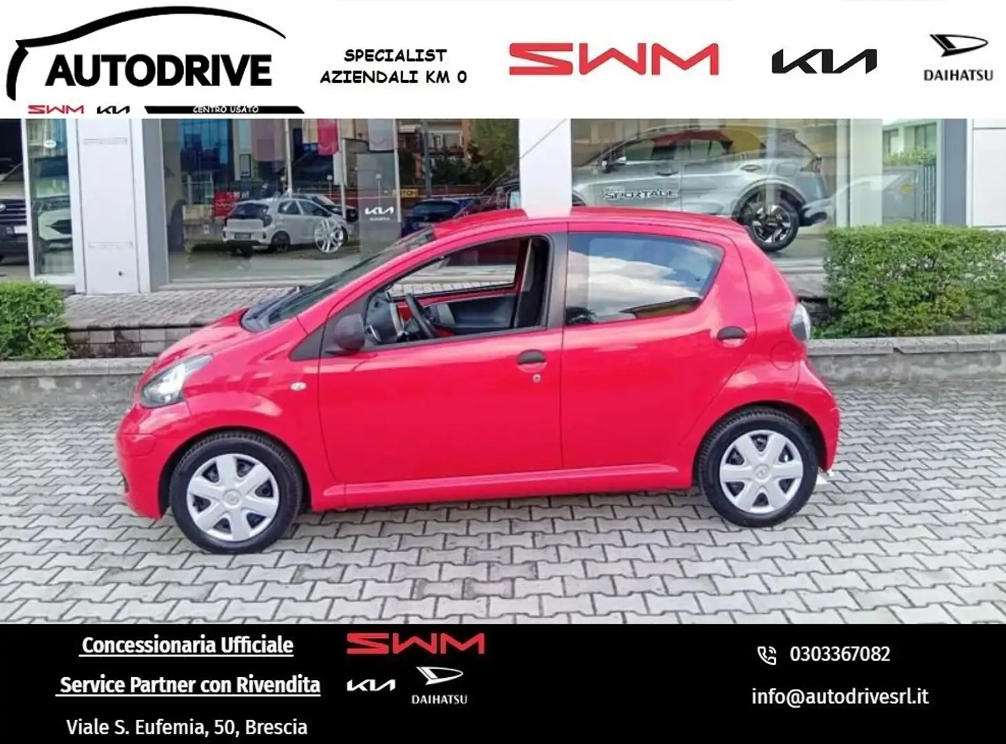 Toyota Aygo Aygo 1.0 12V VVT-i 5 porte Now Rosso - 1