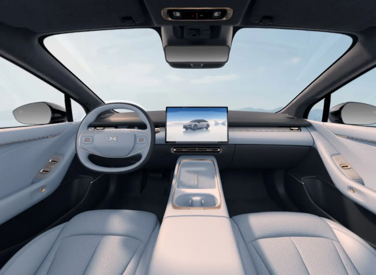 Xpeng P7 + Long Range 74,9kWh RWD Silber - 2