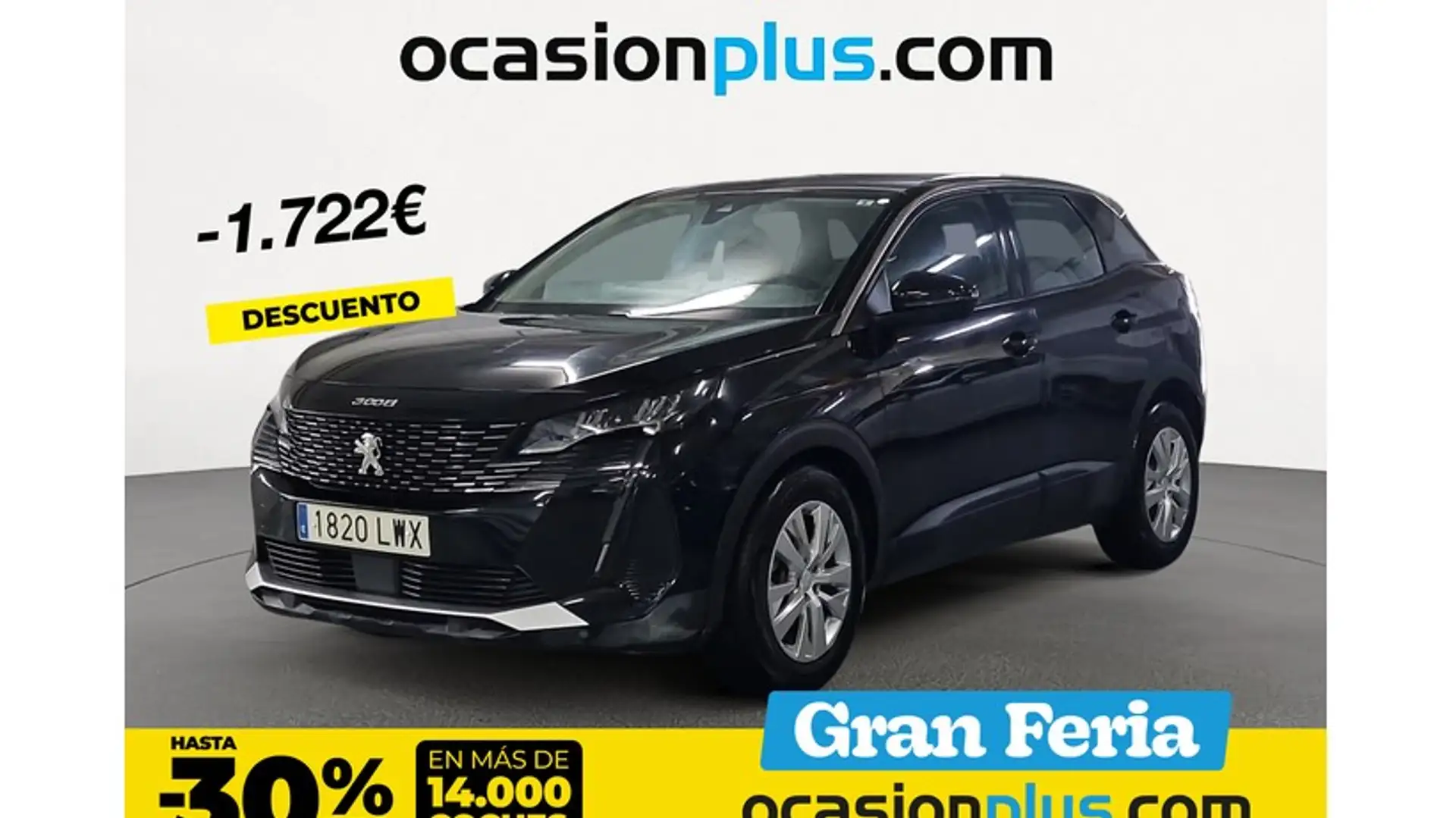 Peugeot 3008 1.6 BlueHDi Active 120 Noir - 1
