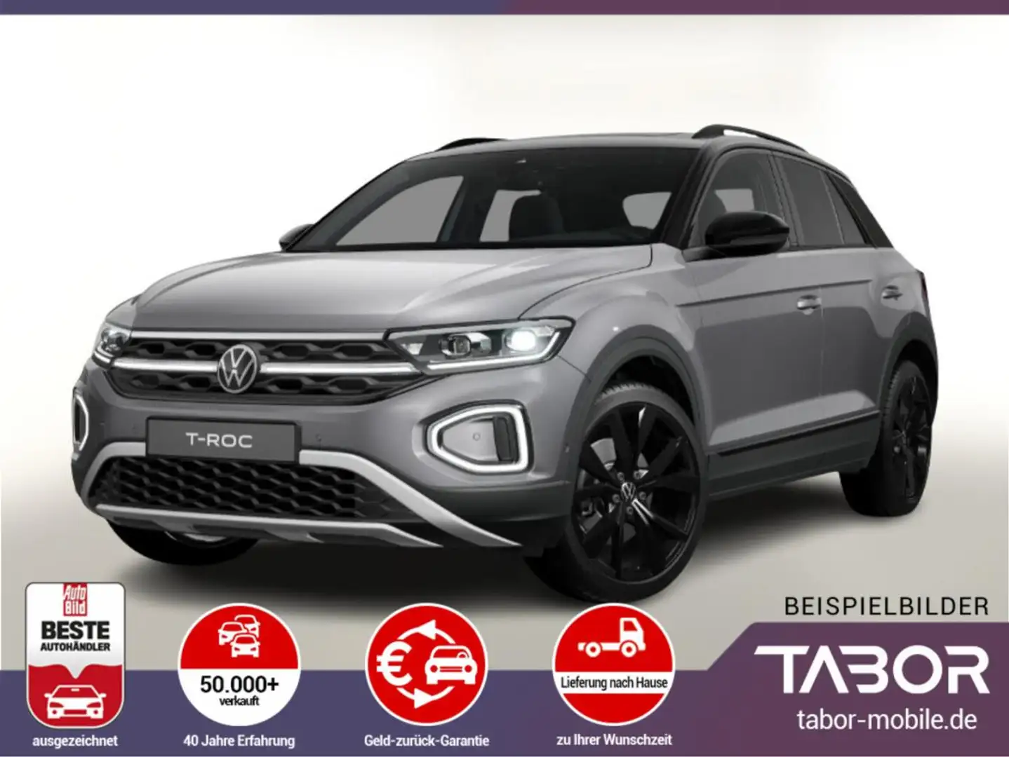Volkswagen T-Roc 1.5 TSI 150 Style Pano BlackP Matrix Nav Grau - 1