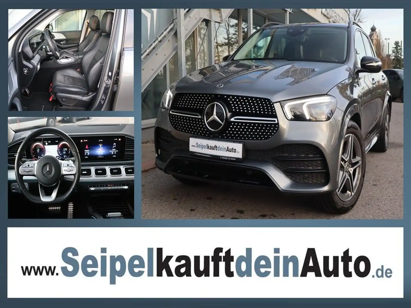 Mercedes-Benz GLE 350 de 4Matic KEYLESS/AHK/360°/SHZ/LANEASSI/ Silber - 1