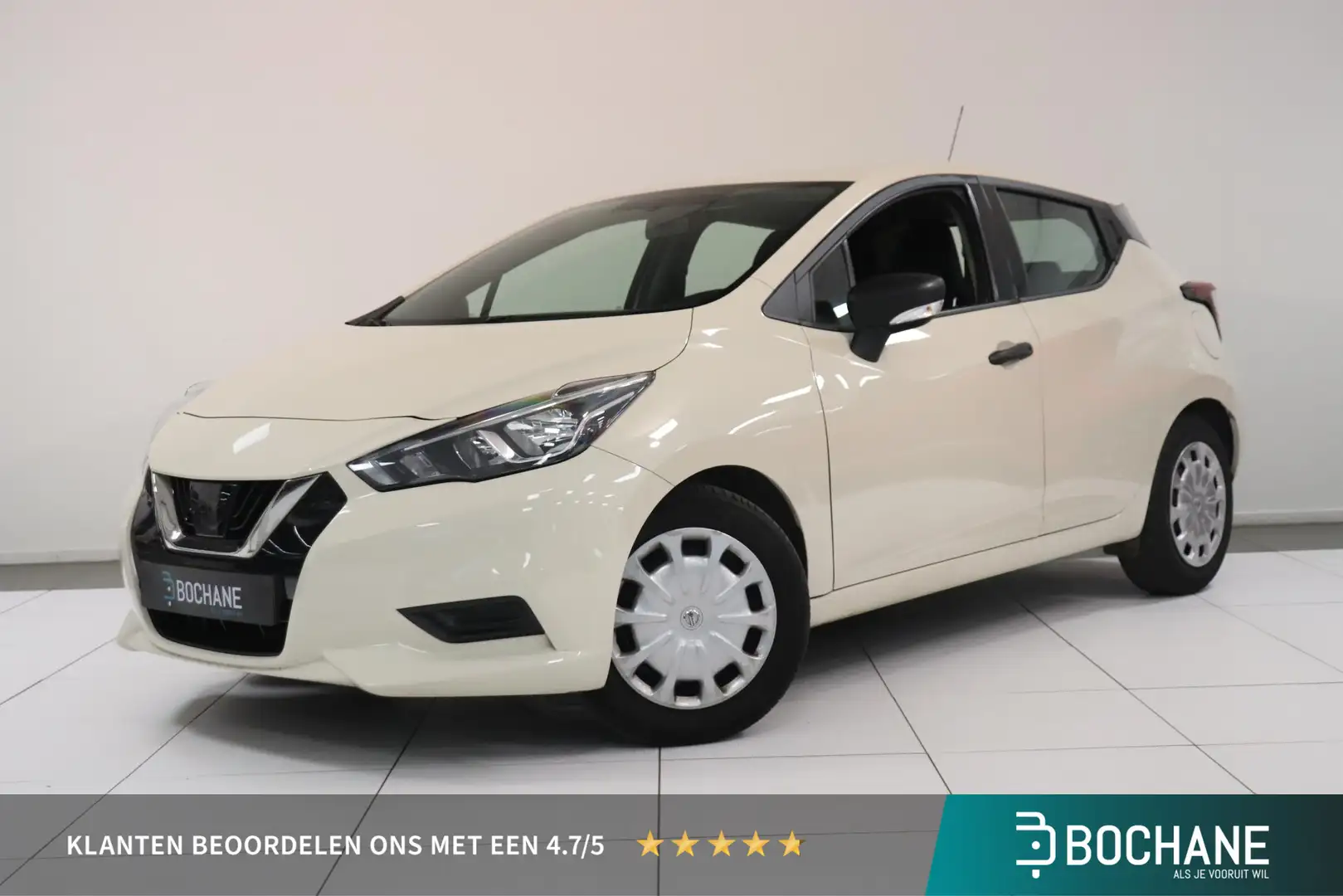 Nissan Micra 1.0 IG-T Visia | Airconditioning | Bluetooth | Rad Weiß - 1