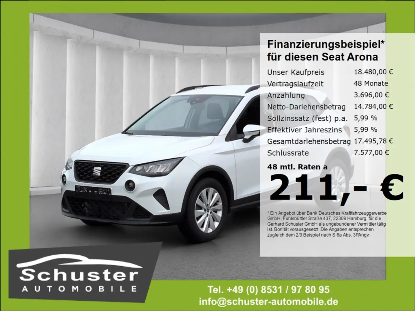 SEAT Arona Style 1.0TSI*DSG LED Temp digCockp PDC Alu Weiß - 1
