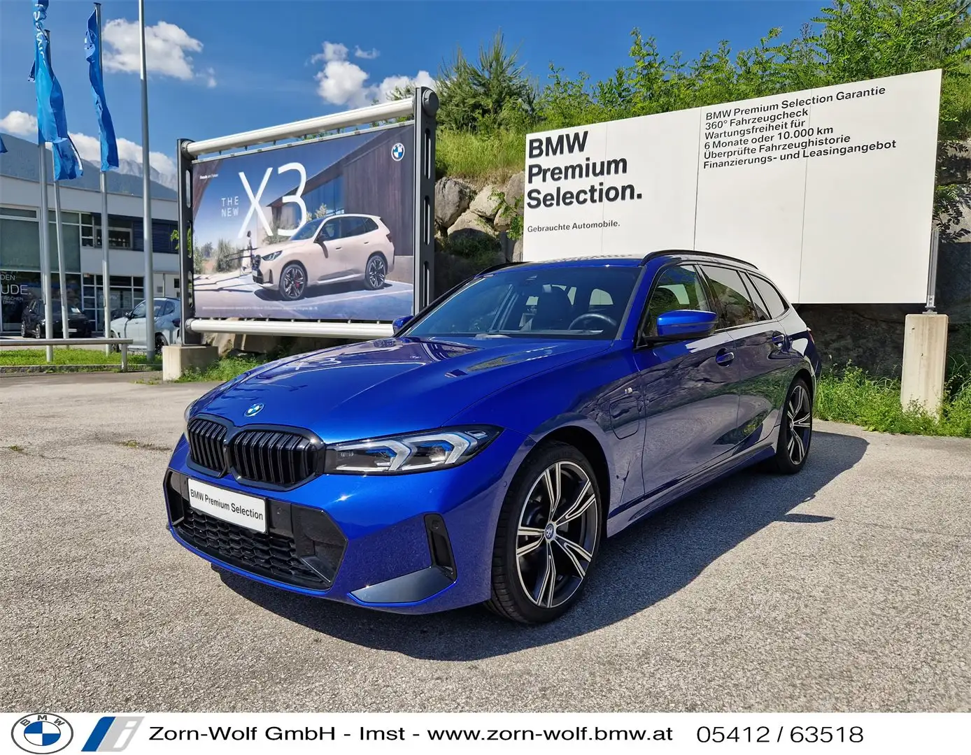 BMW 330 e xDrive Blau - 1