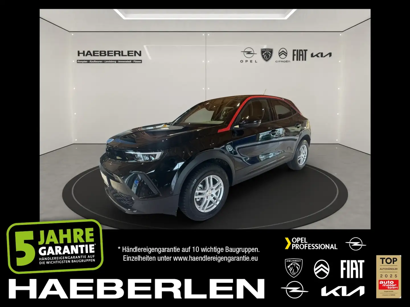 Opel Mokka 1.2 Turbo GS Line FLA LM KlimaA W-Paket Zwart - 1