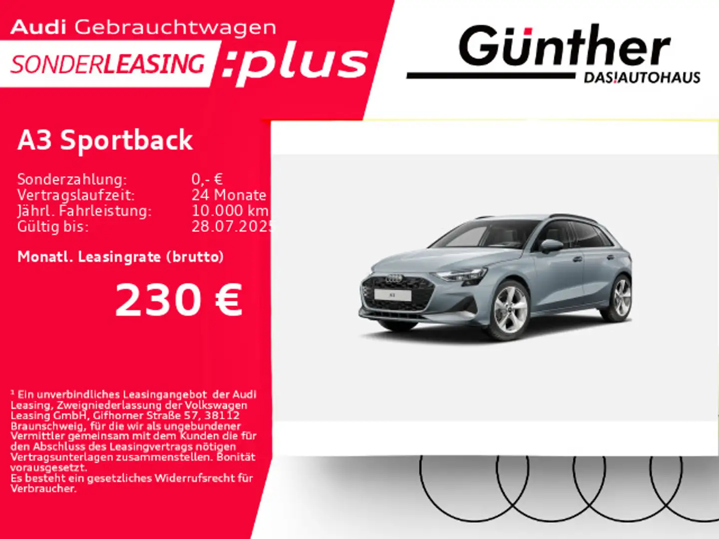 Audi A3 30 TFSI ADVANCED+WINTERRÄDER+SONOS+ Gris - 1