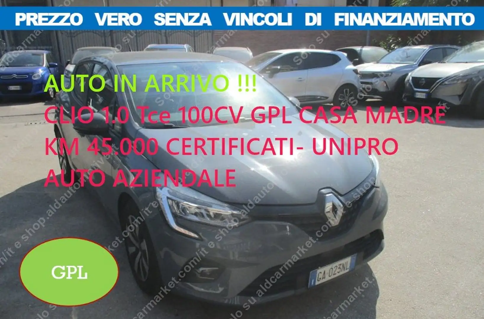 Renault Clio 1.0 Gpl 100cv*NO VINCOLI FINANZ*46000KM AZIENDALE Gris - 1